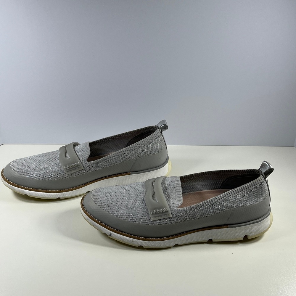 Cole Haan Zerogrand Stitchlite Slip On Loafer‎ Womens Size 11B Gray Knit Comfort